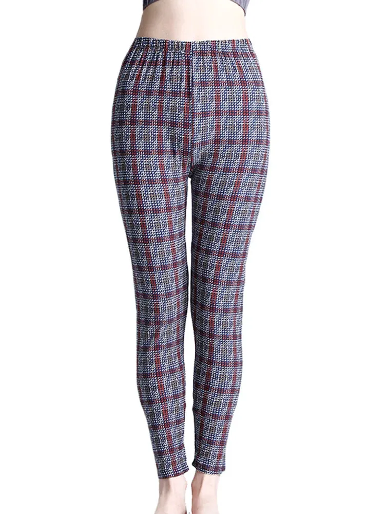 Plaid High Waist Leggings